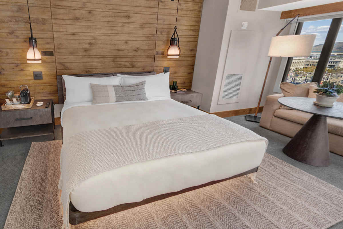 Photo of a King Bed in a Bedroom of a Suite at 1 Hotel, San Francisco