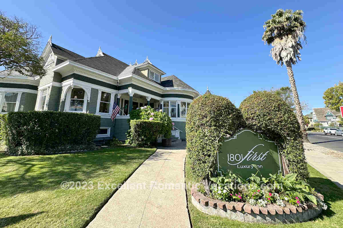 Front of the 1801 First Luxury Inn, Napa CA