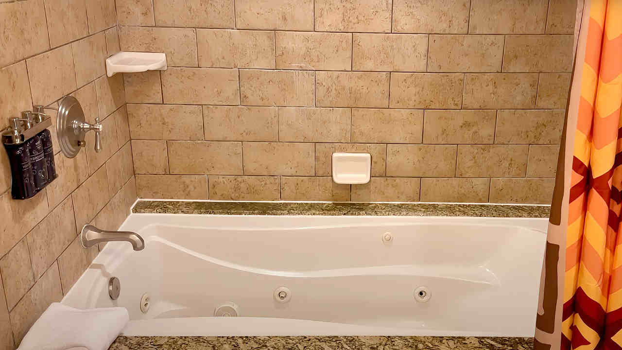 Spa Tub in the Master Bath at Animal Kingdom Villas - Jambo House Spa Tub in the Master Bath at Animal Kingdom Villas - Jambo House