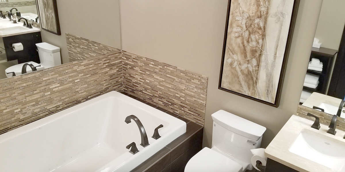 Jetted Tub in the Master Bath of a Suite at the Atlas Hotel in Regina, Saskatchewan