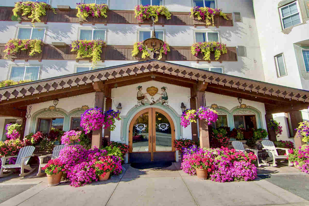 Front Entrance to the Bavarian Lodge, Leavenworth WA