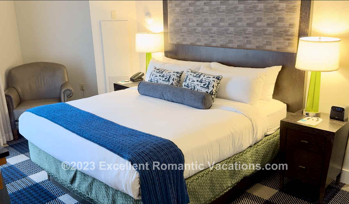 King Bed Room at the Marriott Grand Residence, Lake Tahoe CA