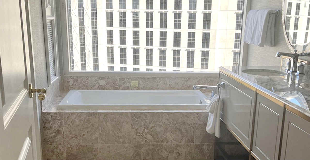 Bellagio Resort in Las Vegas Master Bath with Jetted Spa Tub