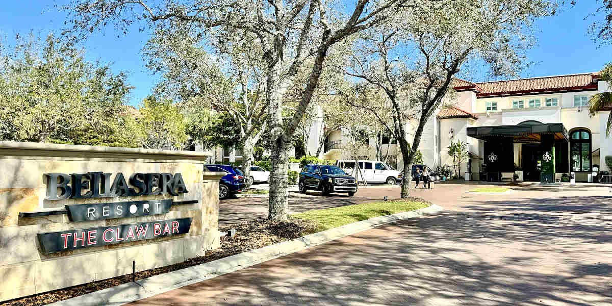 Entrance to the Bellasera Resort in Naples, Florida