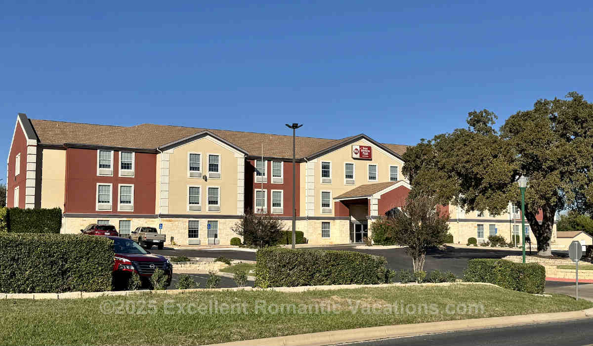 View From Across the Road of the Best Western Plus Georgetown Inn & Suites, Georgetown TX