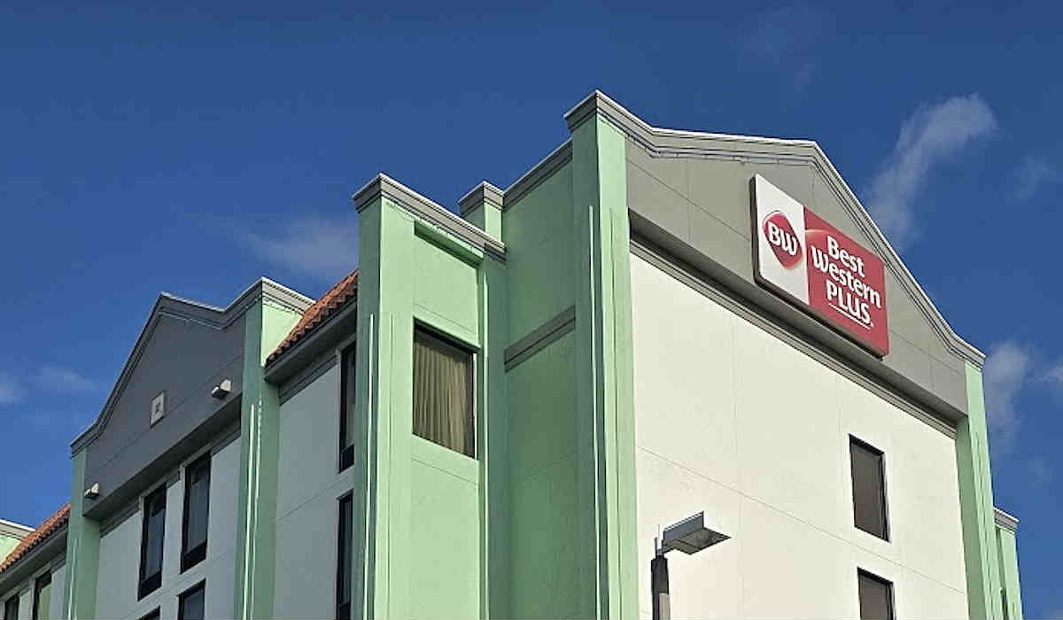 Outside View of Best Western Plus Kendall Hotel & Suites on a Sunny Day