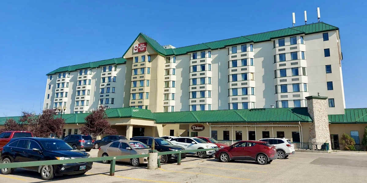 View from the Front of the Best Western Plus Winnipeg Airport Hotel