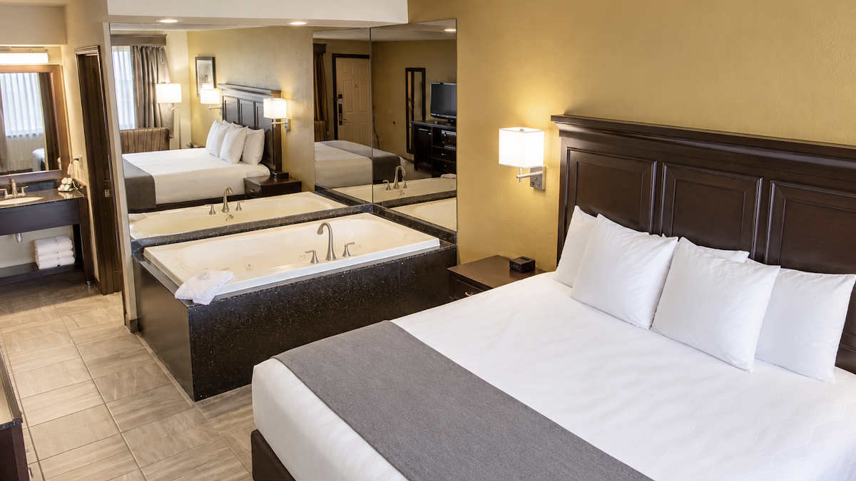 Spa Tub Suite with King Bed at the Best Western Hotel in Harbor Springs, Michigan