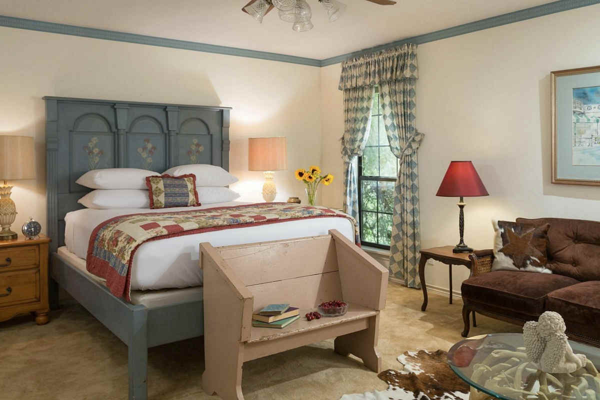 Themed Romantic Suite at Blisswood Bed and Breakfast in Texas.
