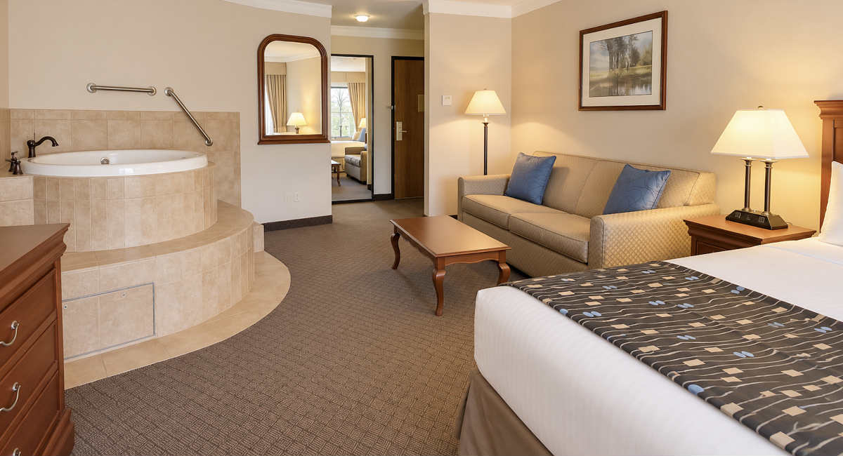 Best Western Landmark Inn Suite with King Bed and Corner 2-Person Jetted Tub in Park City, Utah