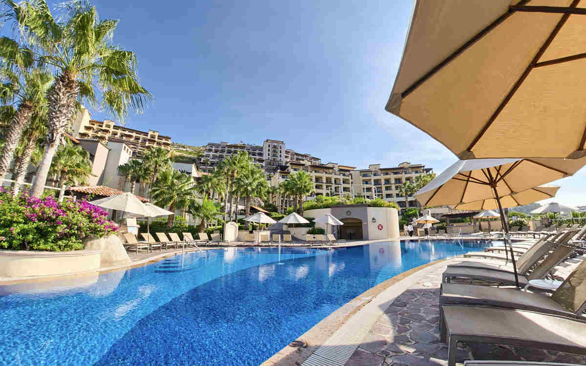 Pool at the Pueblo Bonito Sunset Beach Resort in Cabo San Lucas, Mexico