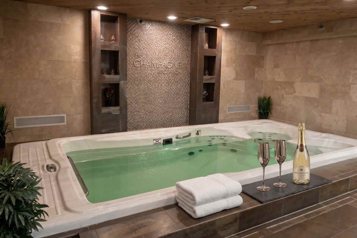 Romantic Swiming Pool Suite at Champagne Lodge & Luxury Suites, Willowbrook, Illinois