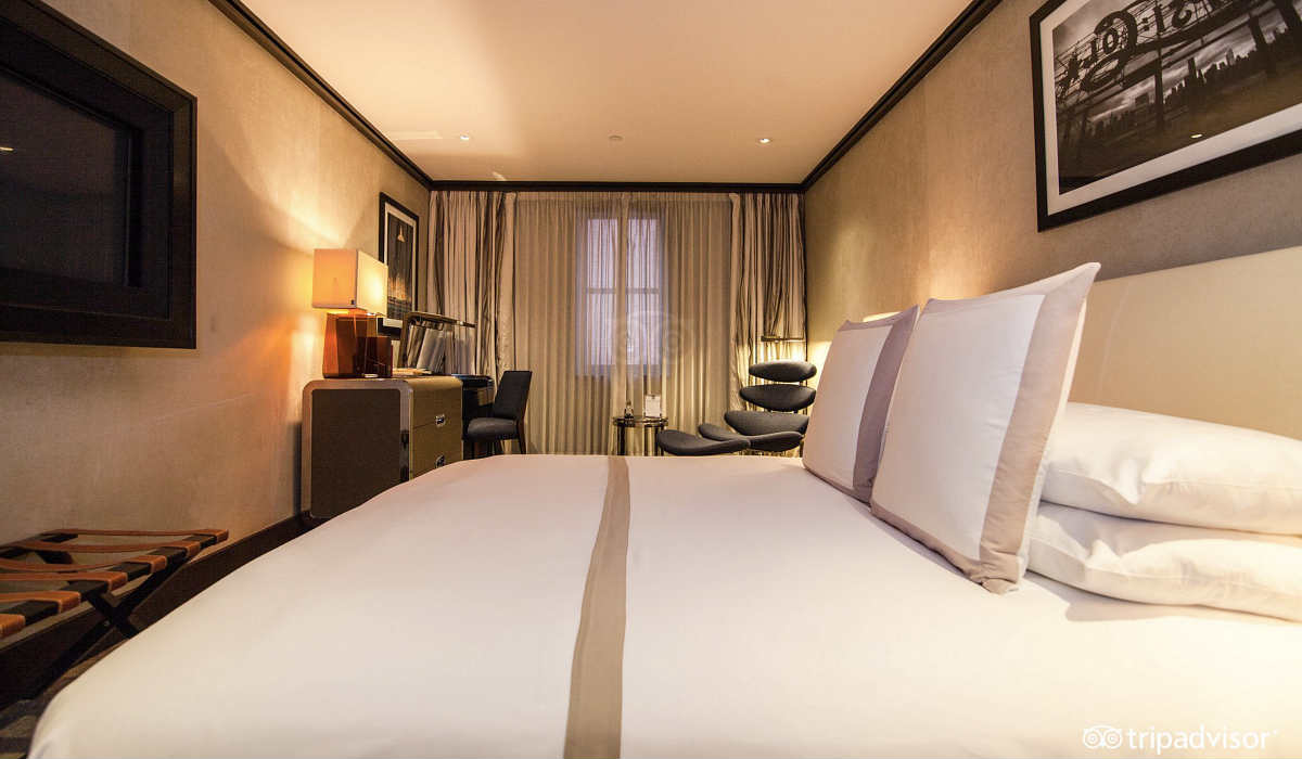 King Bed Suite at the Chatwal Hotel in New York City, NY