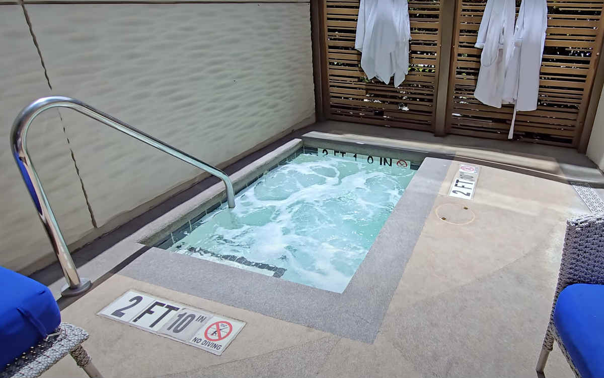 Private Plunge Pool in a Luxury Suite at the Cosmopolitan Hotel in Las Vegas, NV.