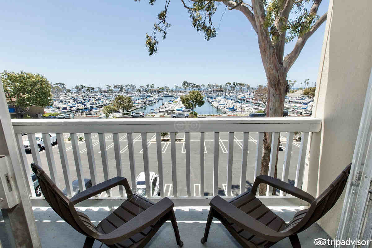 View of the Marina and Ocean from Your Private Balcony at the Dana Point Marina Inn