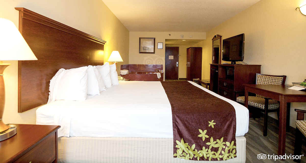 Affordable King Whirlpool Suite at the Gold Leaf Hotel in Dewey Beach, Delaware