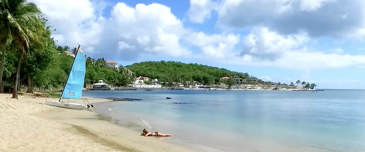 Quiet Beachfront Area at East Winds Resort in St. Lucia
