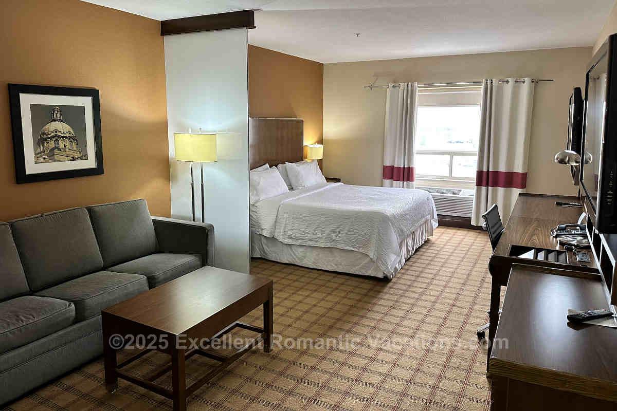 Spacious Suite with King Bed and Sofa at the Four Points by Sheraton Edmonton Gateway