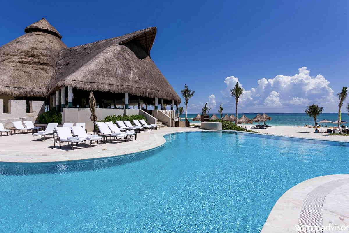 One of the Pools at the Fairmont Mayakoba, Riviera Maya, Mexico
