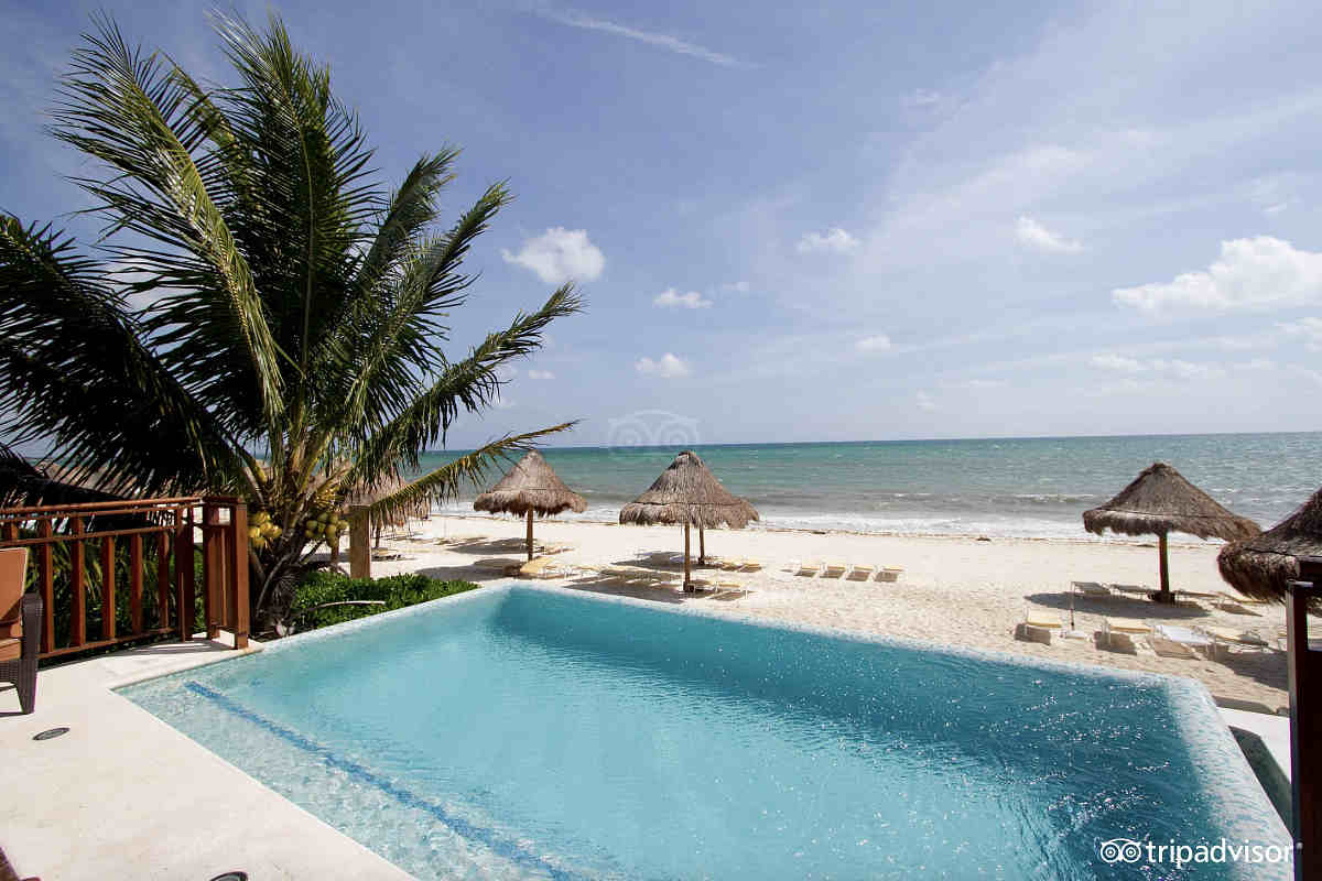 Private Beach Front Plunge Pool Suite at the Fairmont Mayakoba