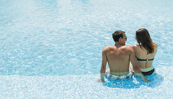 First Anniversary Couple at a Resort