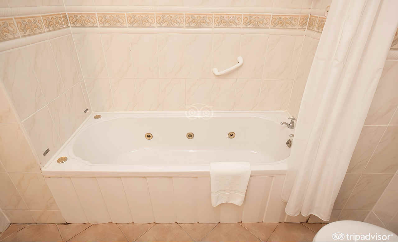 Jetted Tub in the Master Bath of a an Executive Suite at Fitzgeralds Woodland House Hotel in Adare, Ireland