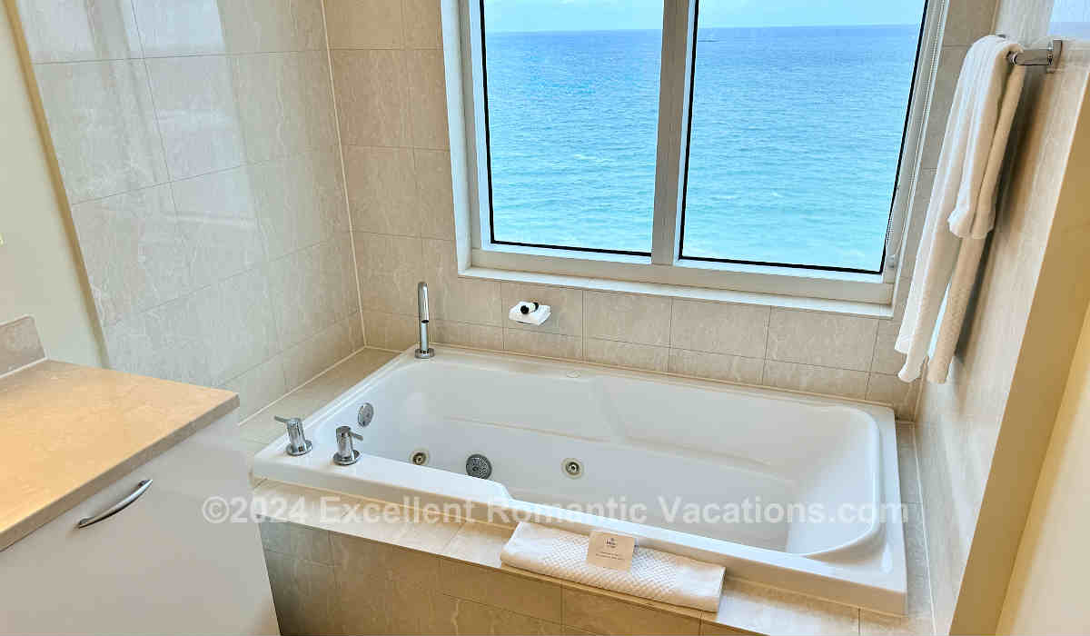 Fort Lauderdale FL Hilton Resort Honeymoon Hot Tub Suite with Ocean View
