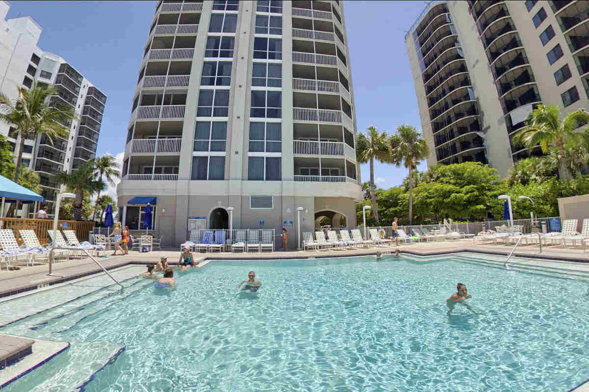 Pool at the Gullwing Beach Resort in Fort Myers Beach, Florida