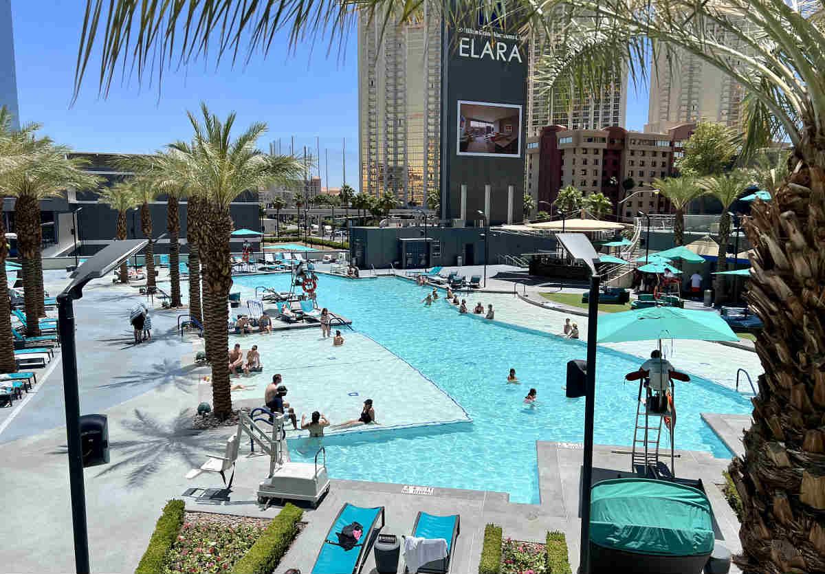 Pool at the Hilton Elara Resort in Las Vegas, Nevada