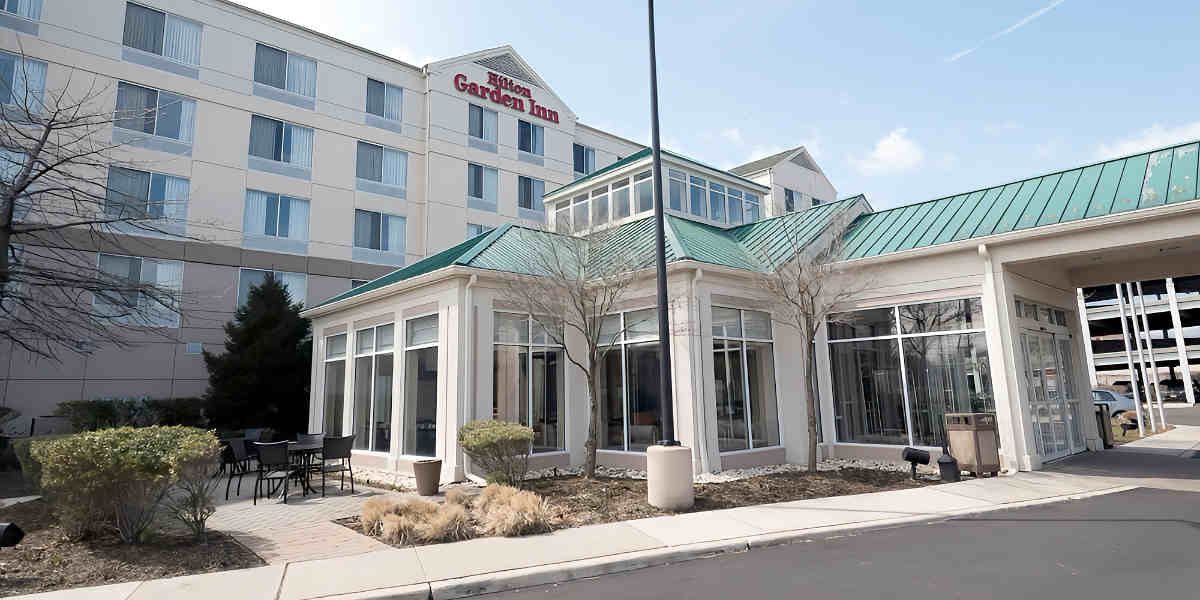 Front of the Hilton Garden Inn Secaucus/Meadowlands Hotel, New Jersey