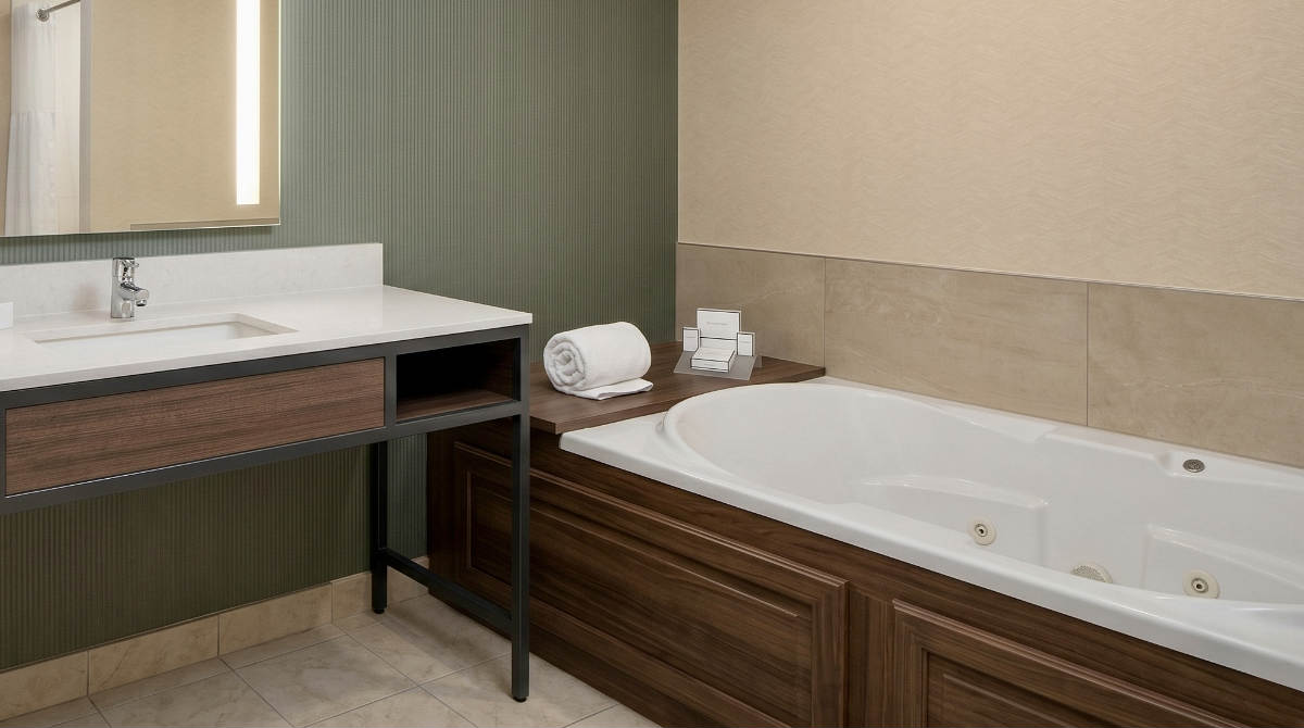Jetted Tub in the Master Bath at Hilton Garden Inn, Virginia Beach