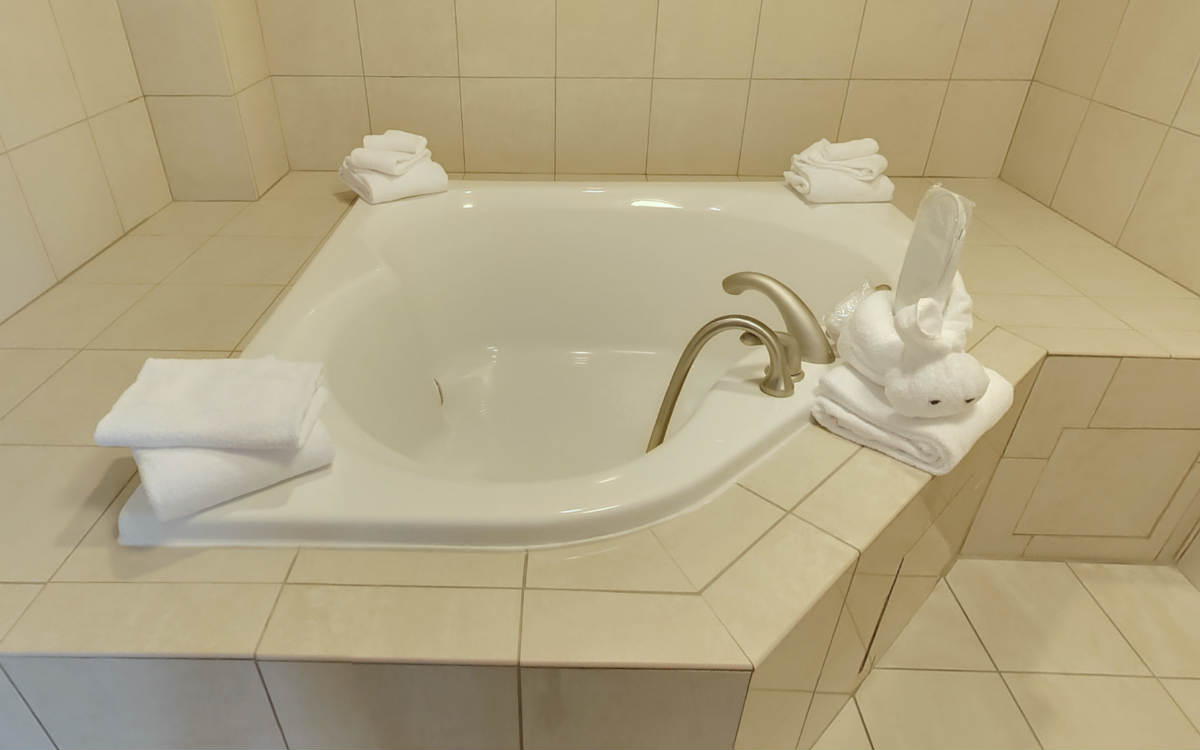 Spacious Whirlpool Tub in a Room at the Hampton Inn & Suites, Oklahoma City Bricktown