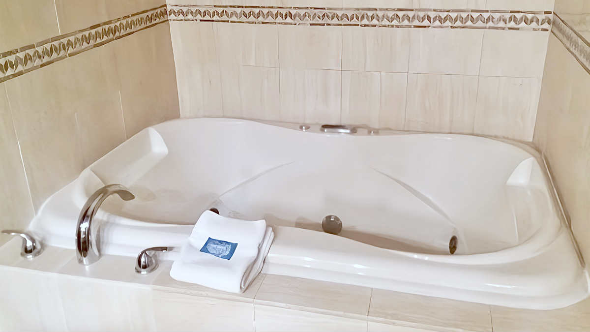 Private Jetted Spa Bath Tub at Holiday Inn Express Topeka West I-70 in Kansas