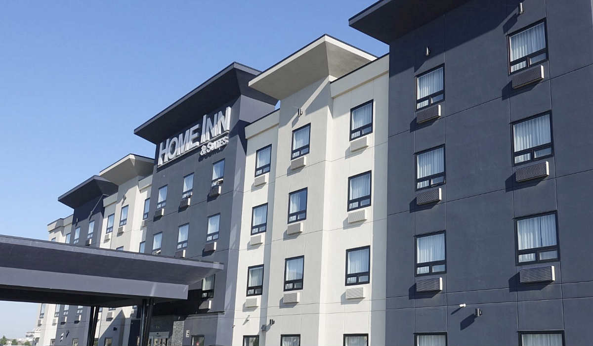 Outside View of the Front of Home Inn & Suites Regina Airport