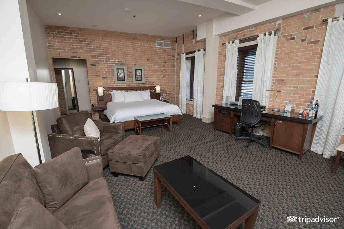 Petit Suite with a King Bed at the Hotel Nelligan, Montreal.