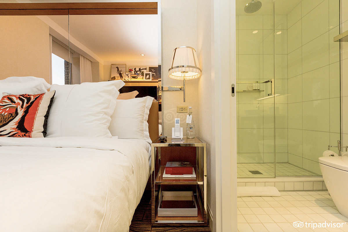 King Bed and Walk-In Rain Shower at the Hotel Park Avenue, NYC