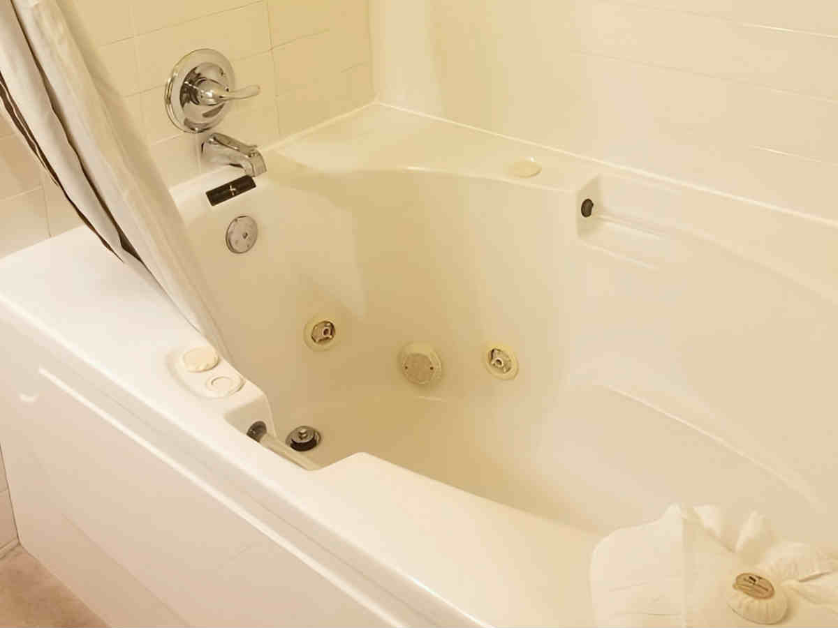 Jetted Tub in a Suite at Inn at Barons Creek in Fredericksburg, Texas