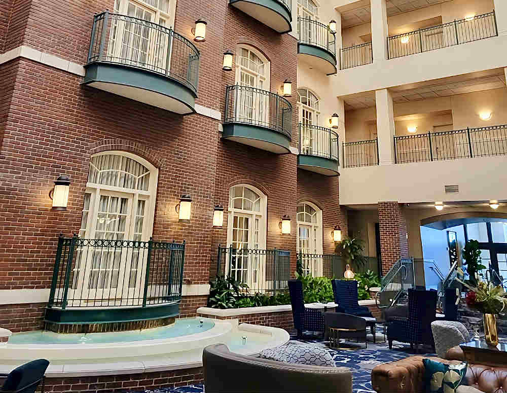 Atrium Lobby at the Hotel at Old Town, Wichita Kansas