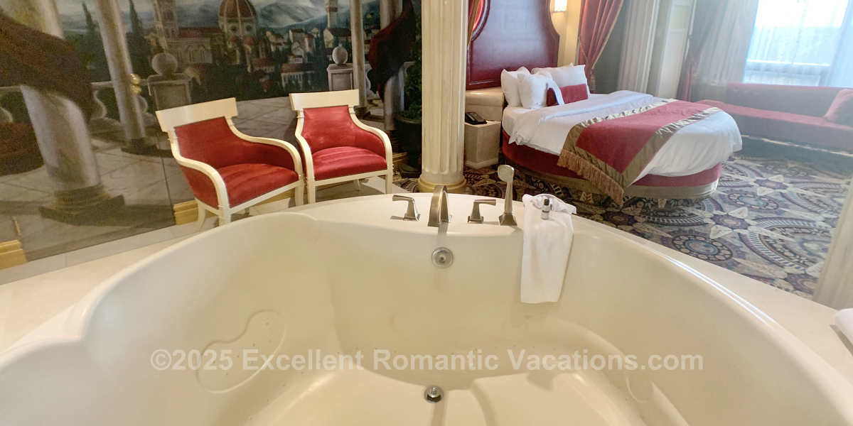 Roman Suite with In-Room 2-Person Jetted Tub at Fantasyland Hotel inside West Edmonton Mall Roman Suite with In-Room 2-Person Jetted Tub at Fantasyland Hotel inside West Edmonton Mall