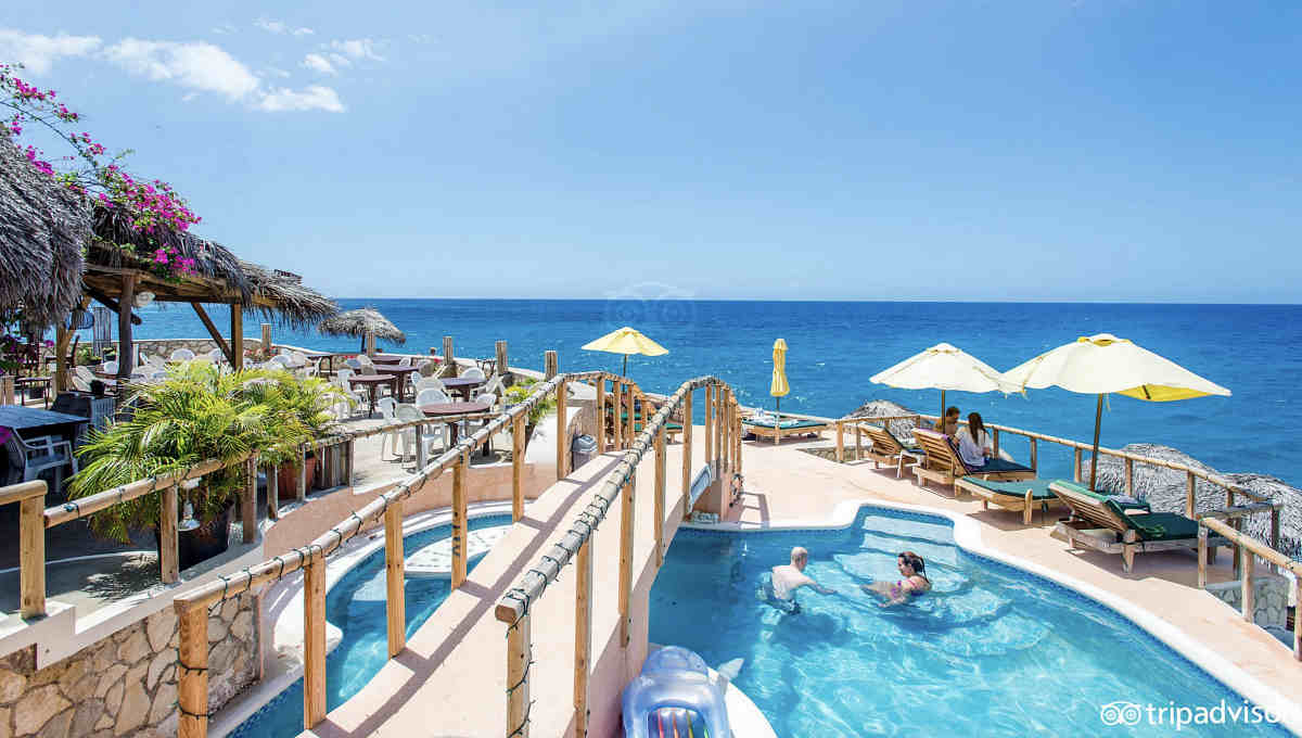 Catcha Falling Star Resort Pool in Negril, Jamaica