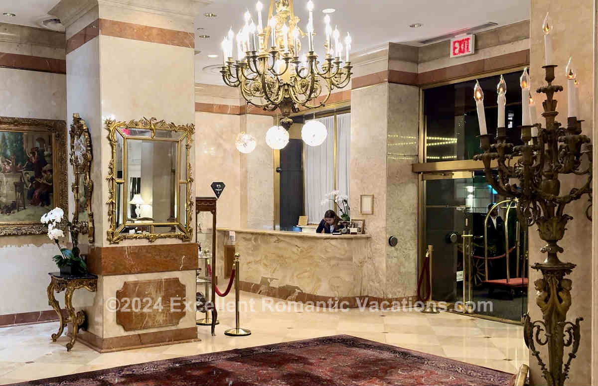 Lobby of the Kimberly Hotel in New York City, NY