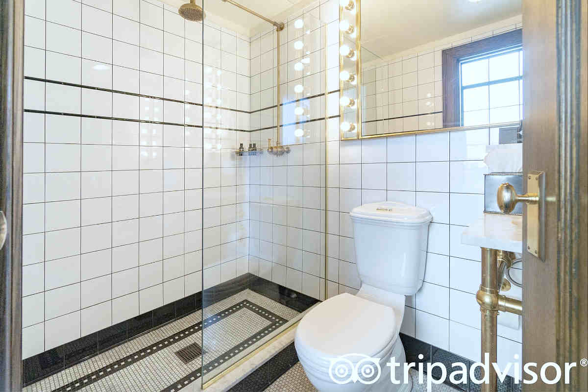 2 Person Walk-In Shower at the Ludlow Hotel in New York City