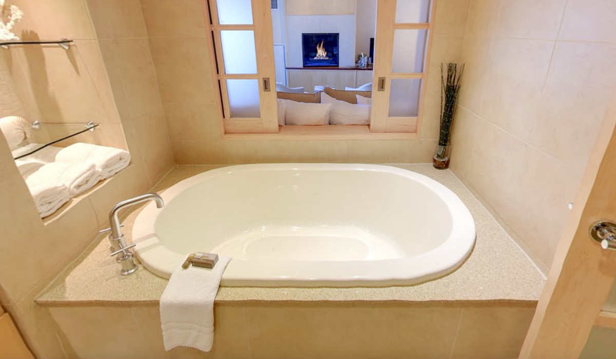 Gorgeous Master Bath with Whirlpool Tub at the Portland Harbor Hotel, Maine