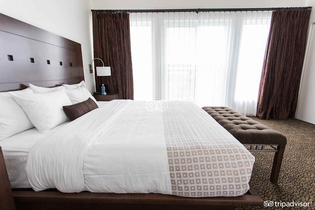 King Bed in a Suite at Metterra Hotel on Whyte in Edmonton, Alberta