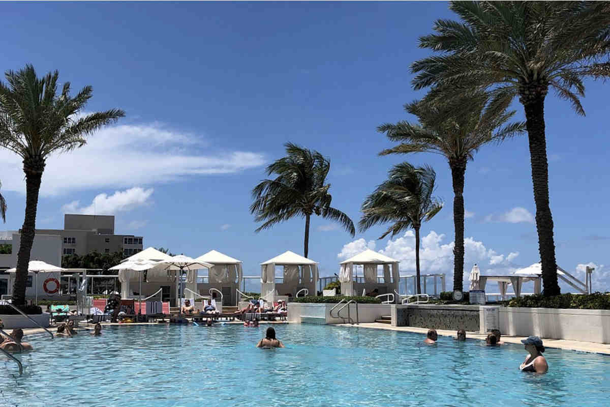 Sunshine at the Pool at the Hilton Fort Lauderdale Beach Resort