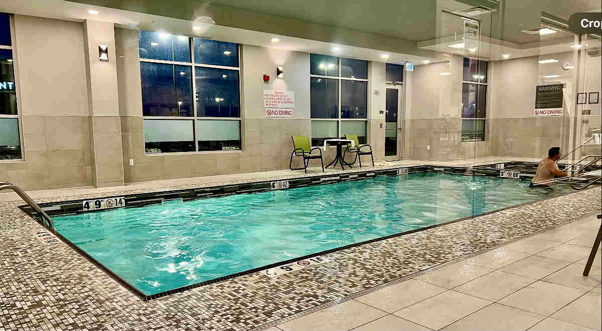 Indoor Pool at the Hyatt House Winnipeg South
