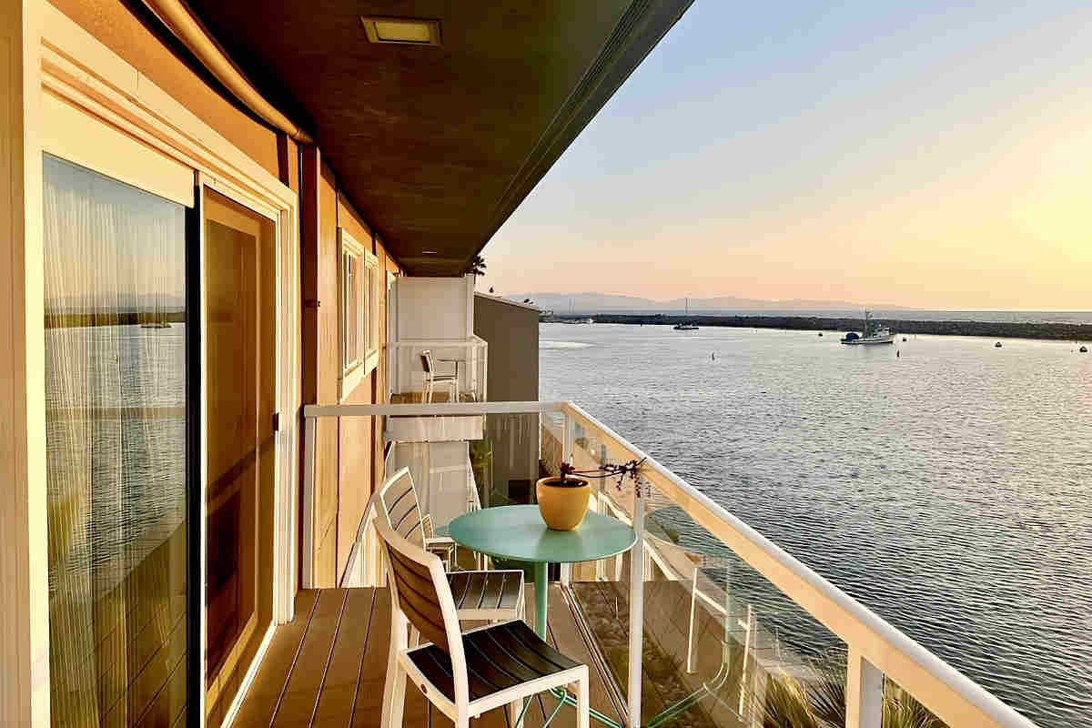 Beautiful View from a Private Balcony at the Portofino Hotel in Redondo Beach, CA