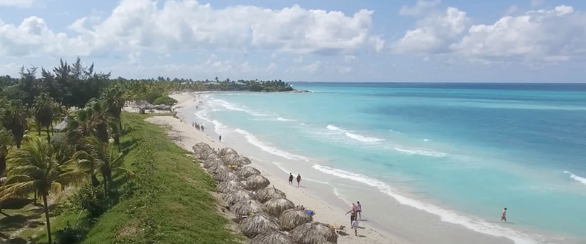 A Relaxing Beach in the Caribbean