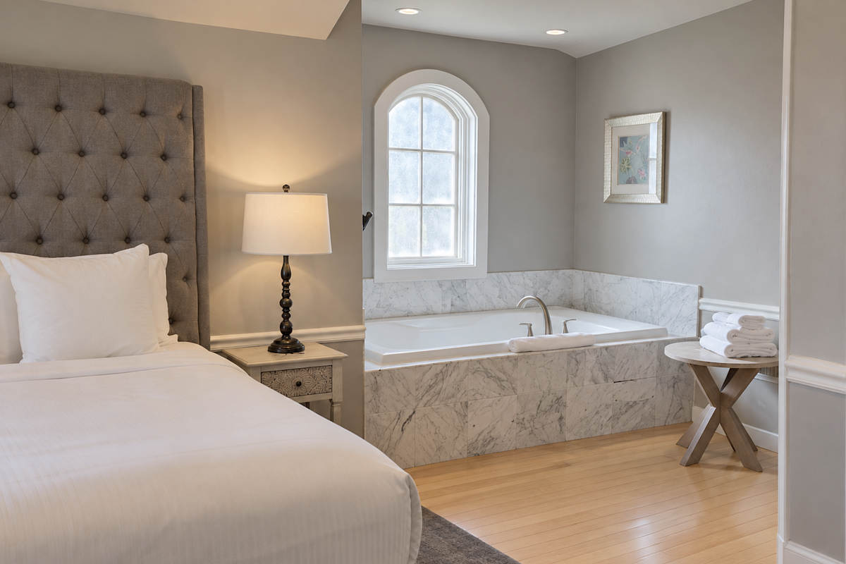 Honeymoon-Style Spa Tub Suite at the Inn & Spa at Parkside, Sacramento CA