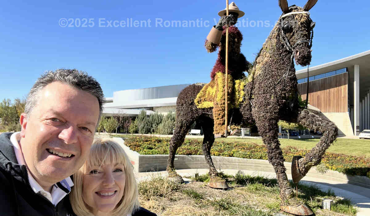 Greg & Maureen from ERV at the Front of the RCMP Heritage Center in Regina, SK.